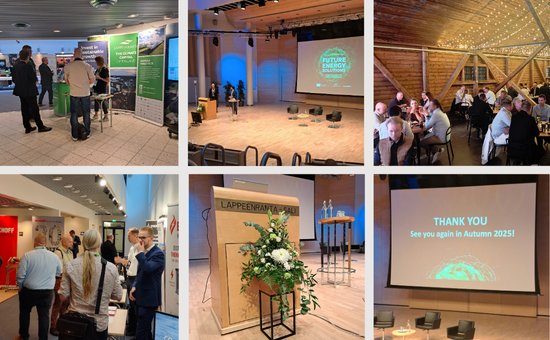 Photo collase of the Future Energy Solutions conference.